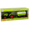 LEAN TOYS Trattore con grande rimorchio Green Farm