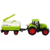 LEAN TOYS Trattore con grande rimorchio Green Farm