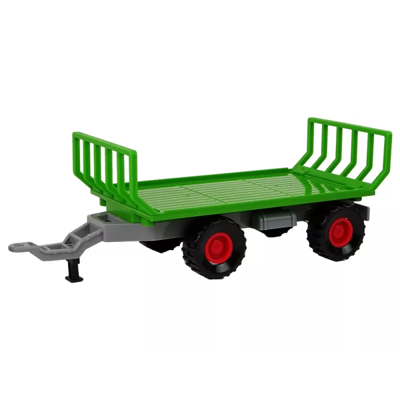LEAN TOYS Trattore con rimorchio auto da fattoria