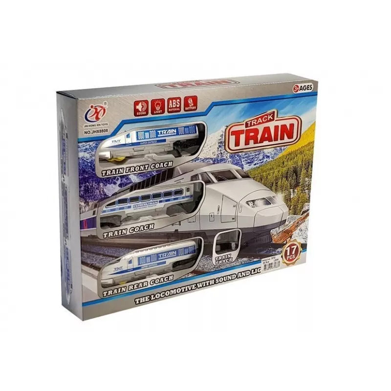 LEAN TOYS treno a batteria con luce e suono