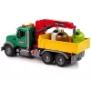 LEAN TOYS Camion auto gru trasporto cassonetto suono
