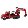 LEAN TOYS Camion con escavatore trattore escavatore suono luce