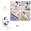 LEAN TOYS aspirapolvere verticale set pulizia per bambini con luce e suoni, stazione bianca