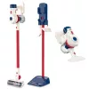 LEAN TOYS aspirapolvere verticale set pulizia per bambini con luce e suoni, stazione bianca