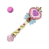 LEAN TOYS Bastoncino per bolle di sapone con luci e suoni rosa