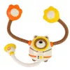 LEAN TOYS Giocattolo da bagno orsetto astronauta doccia con circolazione d'acqua ventose