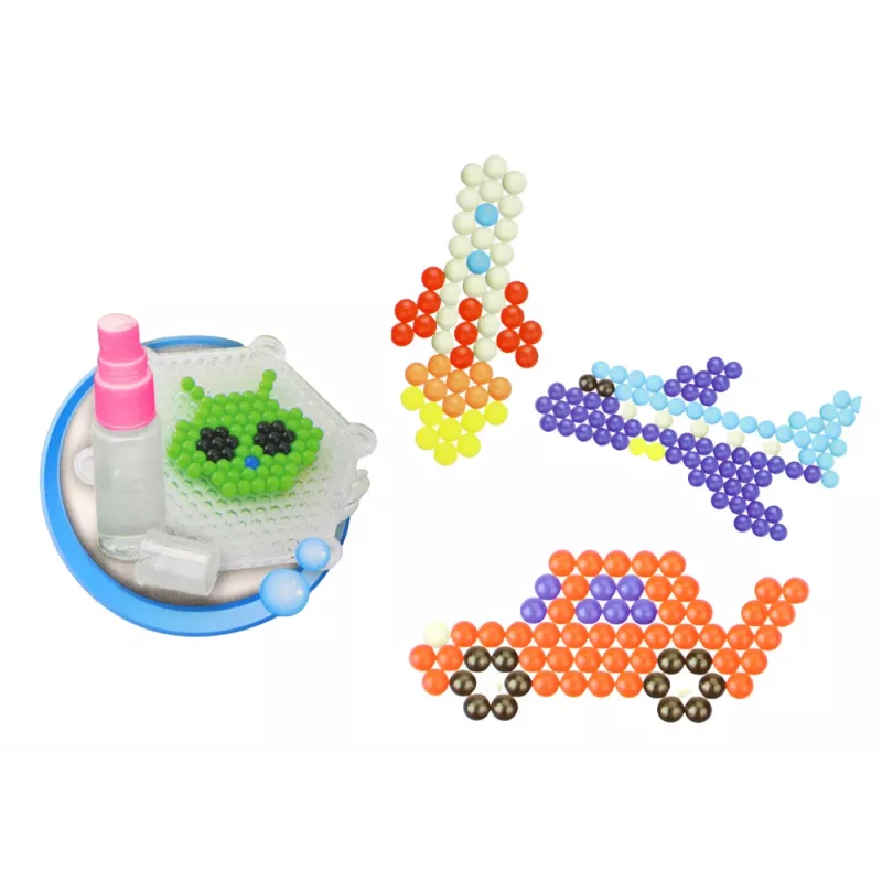LEAN TOYS Set perline d'acqua fai da te perline magiche 8 colori mezzi di trasporto