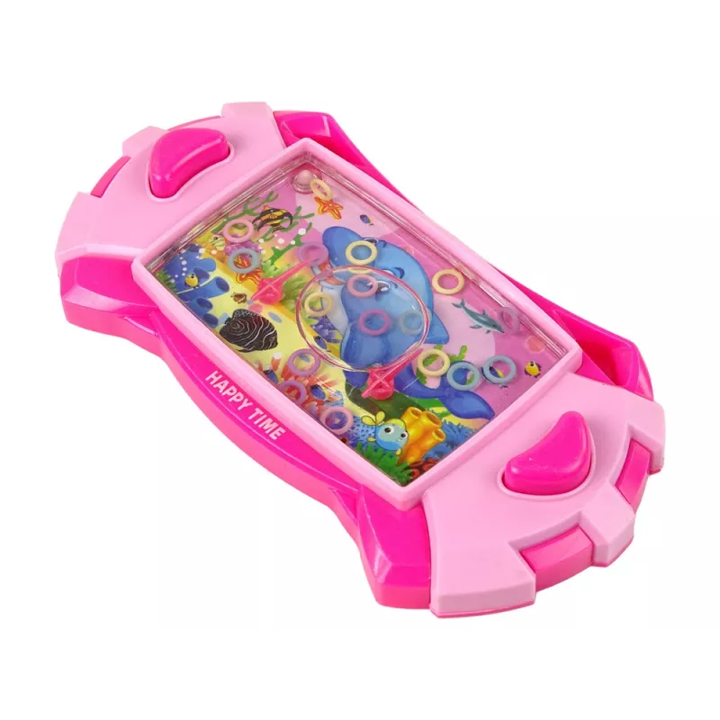 LEAN TOYS Console da gioco arcade delfino acquatico rosa