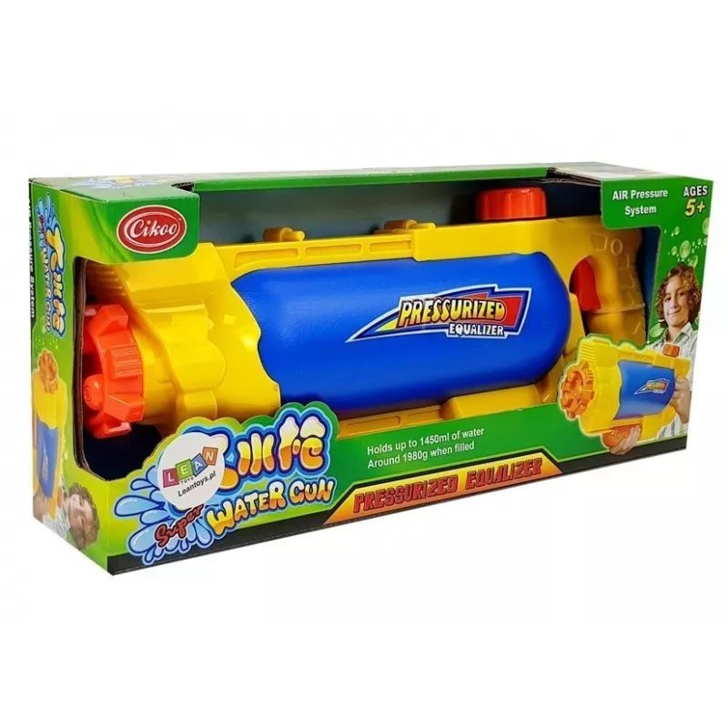 LEAN TOYS Pistola ad acqua 1450 ml giallo-blu