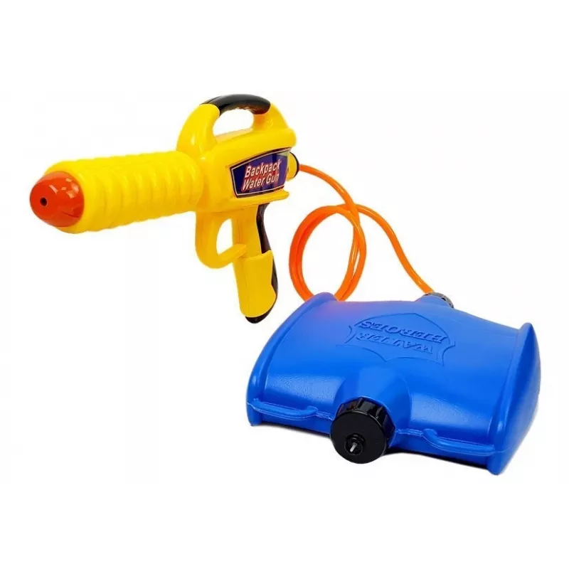 LEAN TOYS Pistola ad acqua con serbatoio da 1080 ml giallo-blu