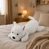 LEAN TOYS West Highland White Terrier Peluche cane peluche, bianco, 40 cm