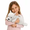 LEAN TOYS West Highland White Terrier Peluche cane peluche, bianco, 40 cm