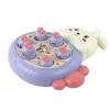 LEAN TOYS Whac-A-Mole gioco arcade viola coniglio che colpisce le carote