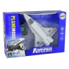 LEAN TOYS Jet da combattimento F-16 radiocomandato bianco (2,4 GHz, RTF)
