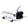 LEAN TOYS Jet da combattimento F-16 radiocomandato bianco (2,4 GHz, RTF)