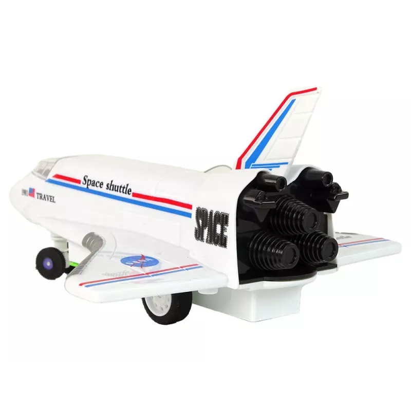 LEAN TOYS Jet da combattimento F-16 radiocomandato bianco (2,4 GHz, RTF)