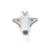 LEAN TOYS Jet da combattimento F-16 radiocomandato bianco (2,4 GHz, RTF)