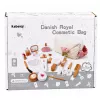 LEAN TOYS Set bellezza in legno con trucchi e borsa cosmetici accessori 16 pz.