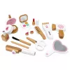 LEAN TOYS Set bellezza in legno con trucchi e borsa cosmetici accessori 16 pz.