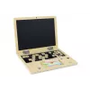 LEAN TOYS laptop in legno con lavagna e gessetti