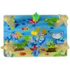 LEAN TOYS Mattoncini in legno incastro mare mondo perline educative