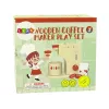 LEAN TOYS Macchina per il caffè in legno accessori cucina bambini