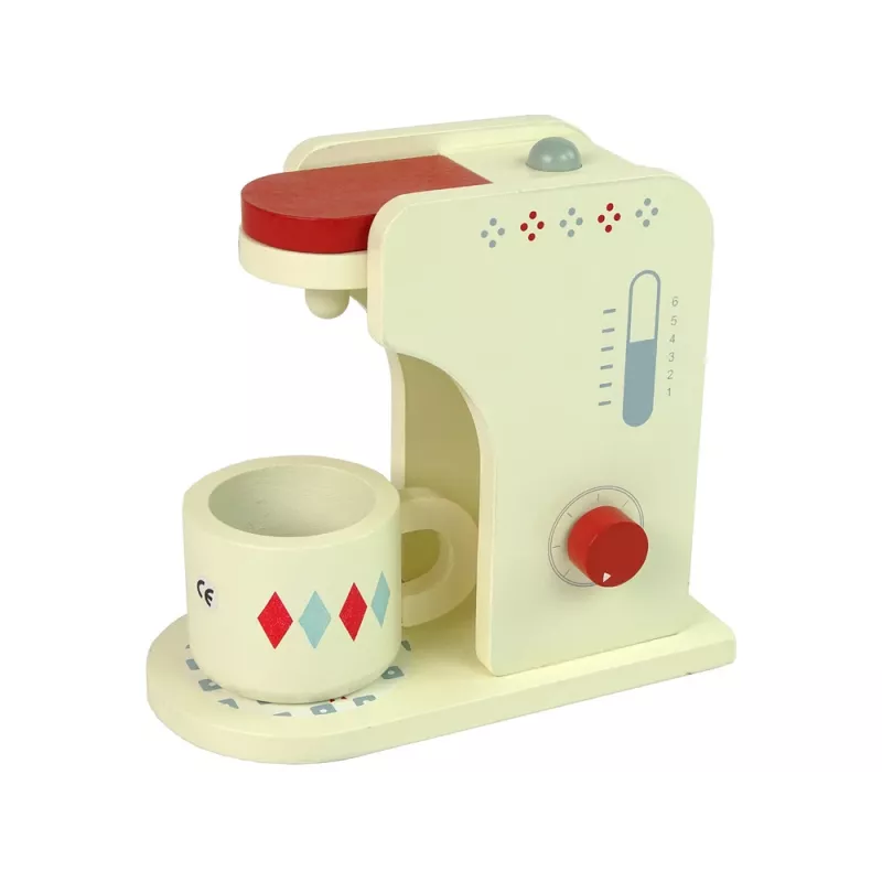 LEAN TOYS Macchina per il caffè in legno accessori cucina bambini