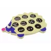 LEAN TOYS Riccio in legno educativo con 10 pioli colorati