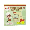 LEAN TOYS Robot da cucina mixer in legno accessori per bambini