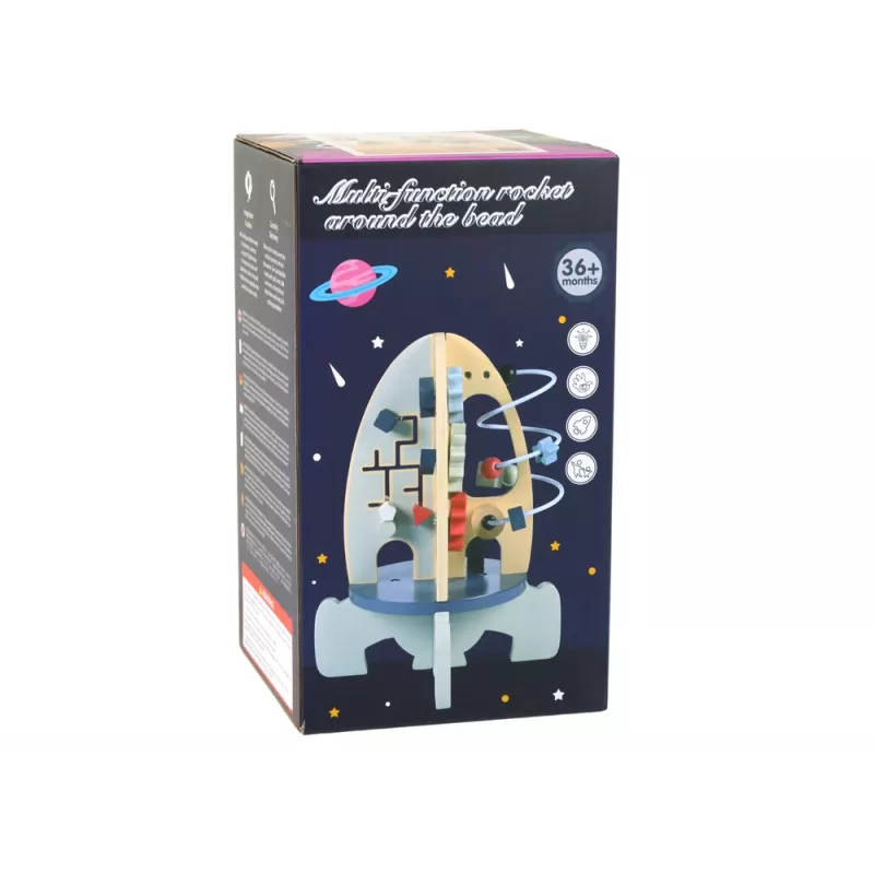 LEAN TOYS martello in legno perline didattiche ingranaggi