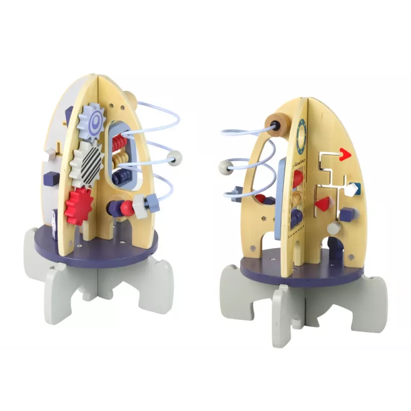 LEAN TOYS martello in legno perline didattiche ingranaggi