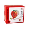 LEAN TOYS Gioco magnetico in legno fragola cattura il verme
