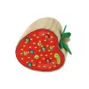 LEAN TOYS Gioco magnetico in legno fragola cattura il verme