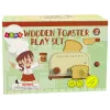 LEAN TOYS Toaster in legno accessori cucina colazione bambini