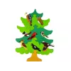 LEAN TOYS Puzzle in legno a blocchi con alberi uccelli fai da te