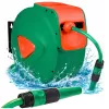 LEAN Avvolgitubo automatico da parete con tubo da giardino 30m + 2m