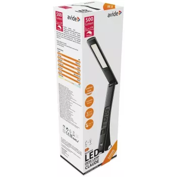 Avide Lampada da Scrivania LED Business Claude Calendar Nero 5W