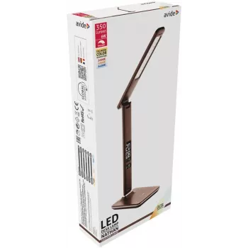 Avide Lampada da scrivania LED ufficio calendario marrone 6W 350lm