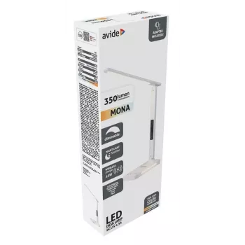 Avide lampada da scrivania LED con caricabatterie per cellulare 7W 350lm