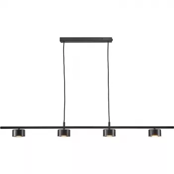 LUCA Lampada a sospensione LED, 4x4 W, nero (P19070-4B)