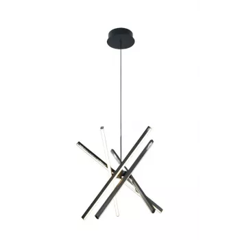 Sibiu Lampada a sospensione LED, 48W, 4000K, nero