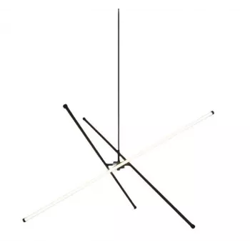 Tanger Lampada a sospensione LED, 90 cm, nero
