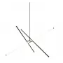 Tanger Lampada a sospensione LED, 90 cm, nero