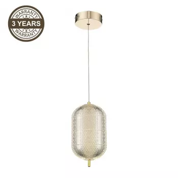 Lampada a sospensione LED A2360-1C oro | LED integrato 6W | 480lm bianco caldo