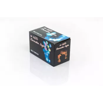 Catena luminosa LED con campanelli, 20 LED bianco caldo, 2,5 m, a batteria, oro