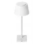 Lampada da tavolo LED Avide, USB, 4 W, colore della luce a 3 livelli, bianco