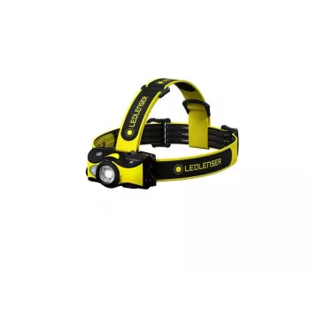 Ledlenser iH9R Lampada frontale LED ricaricabile, nero/giallo, 600 lm, IP54