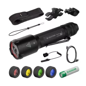 Ledlenser TAC6R Black Hunting Set con valigetta rigida