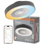 LEDVANCE SMART WIFI Ventilatore da soffitto CYL REM 76W D550T - Ventilatore da soffitto smart con luce LED integrata, Tunable White, telecomando e controllo tramite app