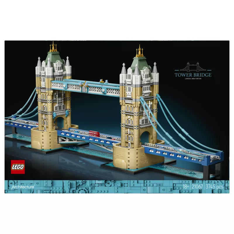 LEGO Architecture 21067 Tower Bridge set da costruzione (1176 pezzi) - monumento di Londra